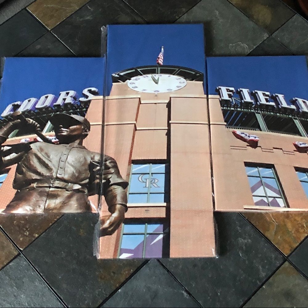 Colorado Rockies Coors Field 5 piece Canvas Set-factory sealed
